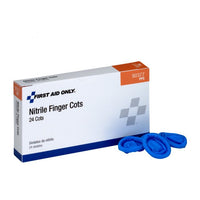 First Aid Only Nitrile Finger Cots, 24 Per Box(Pack of 75)