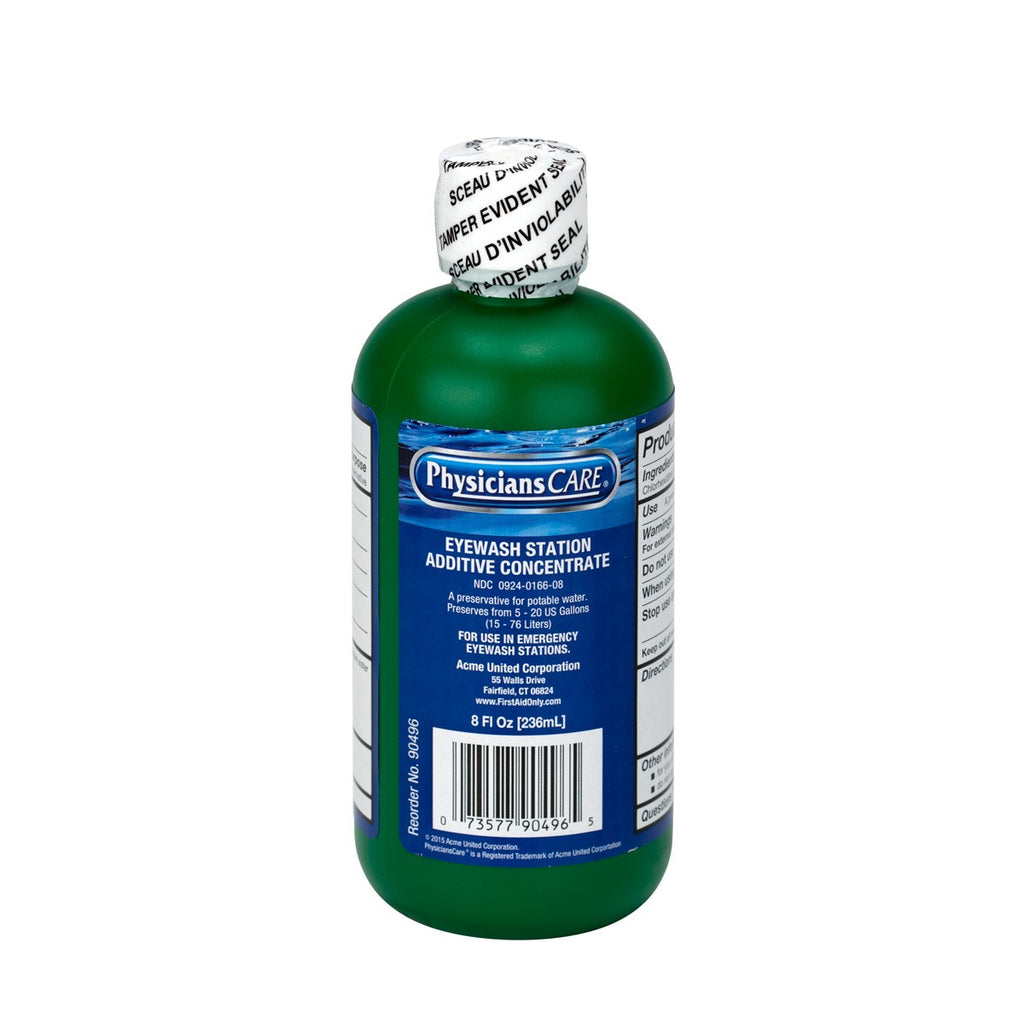 First Aid Only 8 oz. Eyewash Additive Concentrate | Water Preservative for Portable Stations