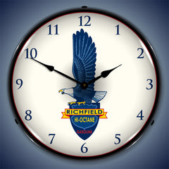 Richfield Hi-Octane Gasoline 14" LED Wall Clock