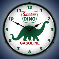 Sinclair Dino Gasoline 14" LED Wall Clock