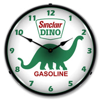 Sinclair Dino Gasoline 14" LED Wall Clock