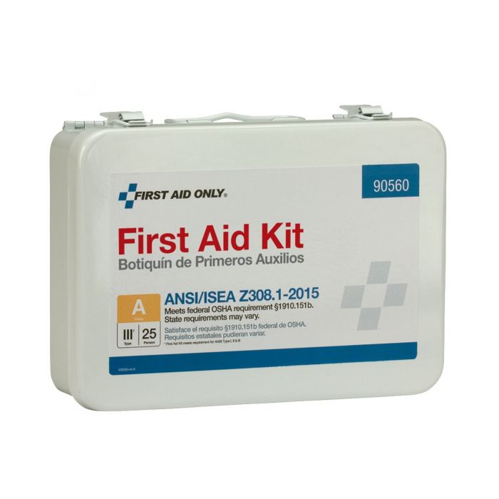 First Aid Only 25-Person First Aid Kit | ANSI A Compliance with Custom Branding