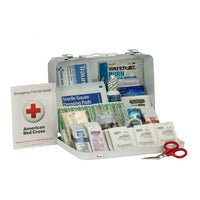 First Aid Only 25 Person Bulk Metal First Aid Kit, ANSI Compliant, Custom Logo (Case of 48)