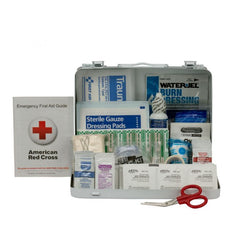 First Aid Only 25 Person Bulk Metal First Aid Kit, ANSI Compliant, Custom Logo