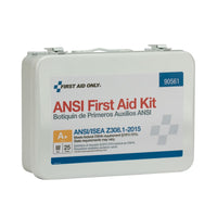 First Aid Only 25 Person Metal First Aid Kit, ANSI A+, Type III