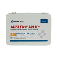 First Aid Only 25 Person Metal First Aid Kit, ANSI A+, Type III(Pack of 8)