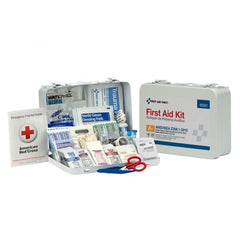First Aid Only 25 Person Bulk Metal First Aid Kit, ANSI Compliant, Custom Logo
