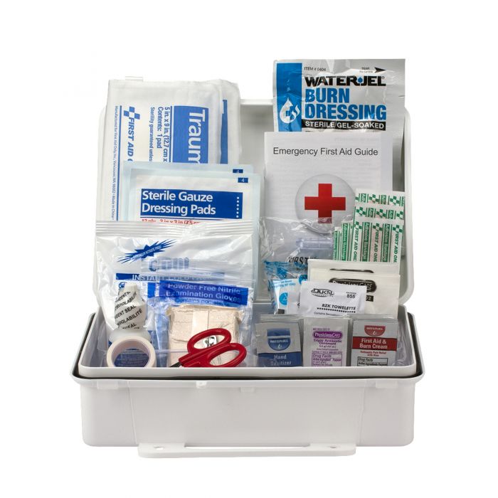 First Aid Only 25-Person First Aid Kit | ANSI A Compliance Plastic Case with Custom Branding