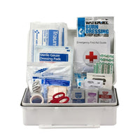First Aid Only 25 Person Bulk Plastic First Aid Kit, ANSI Compliant, Custom Logo (Pack of 10)