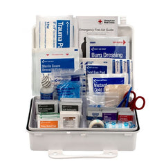 First Aid Only 25 Person Bulk Plastic First Aid Kit, ANSI Compliant, Custom Logo