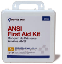 First Aid Only 50 Person Bulk Plastic First Aid Kit, ANSI A+, Type III
