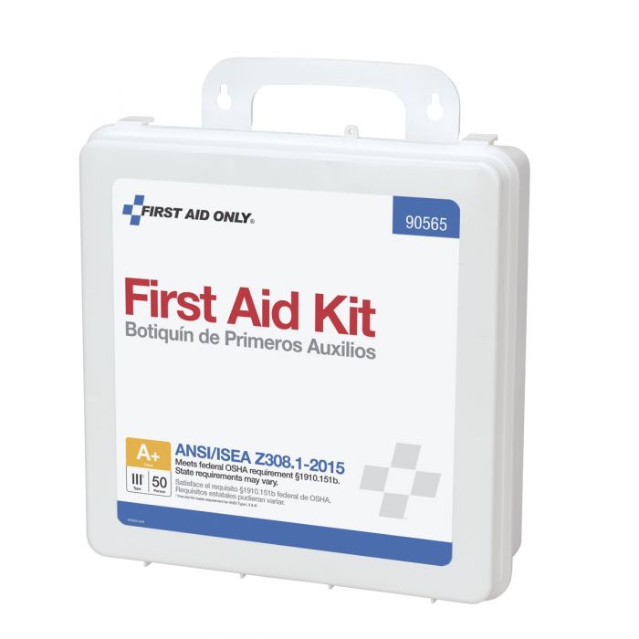 First Aid Only 50-Person First Aid Kit | ANSI A Compliance with Custom Branding