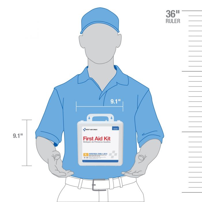 First Aid Only 50-Person First Aid Kit | ANSI A Compliance with Custom Branding