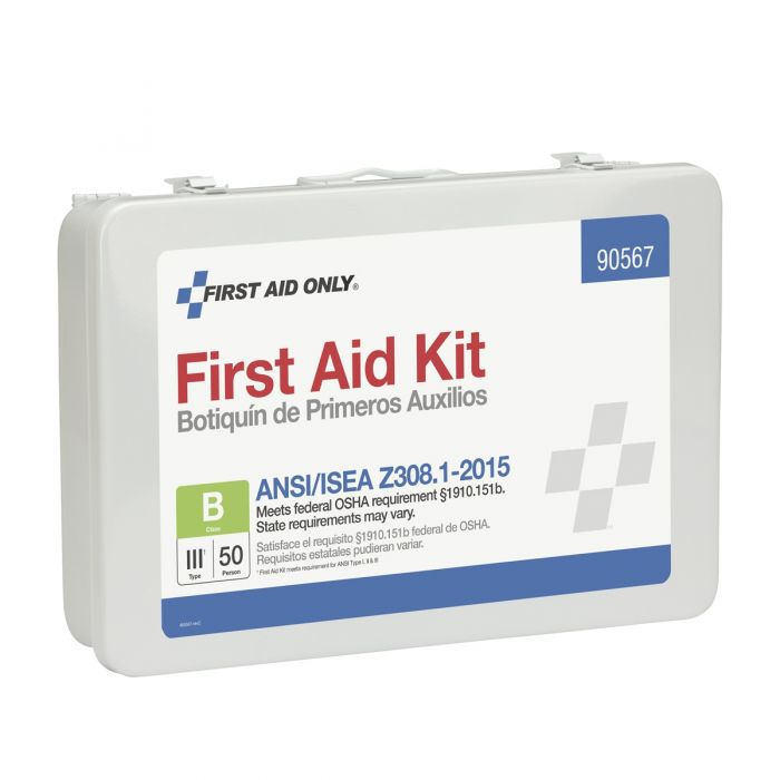 First Aid Only 50-Person First Aid Kit | ANSI B Compliance with Custom Branding