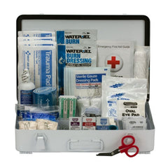 First Aid Only 50 Person Bulk Metal First Aid Kit, ANSI Compliant, Custom Logo