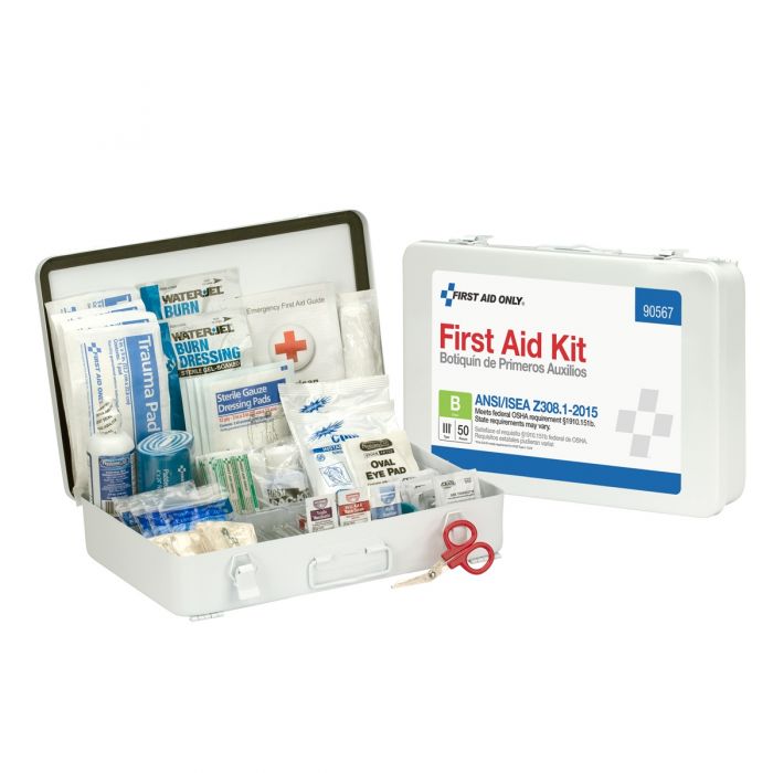 First Aid Only 50-Person First Aid Kit | ANSI B Compliance with Custom Branding