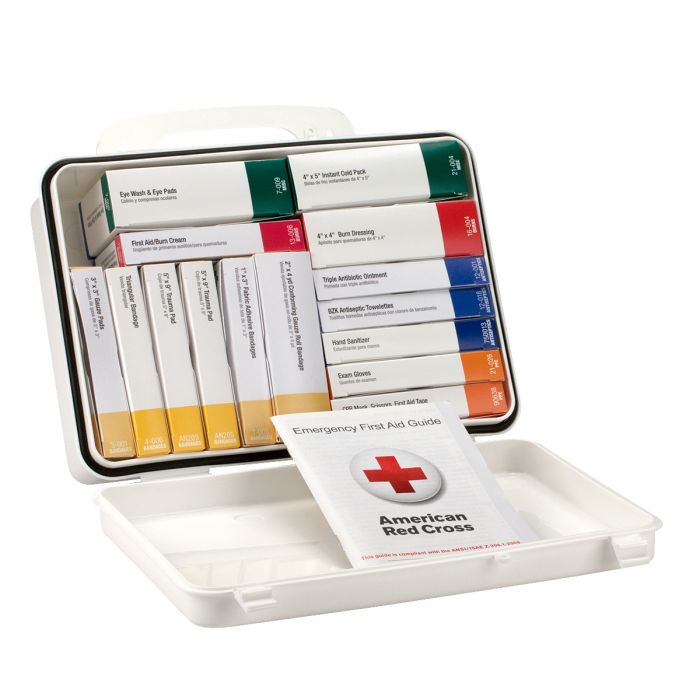 First Aid Only 16-Unit 25 Person ANSI A Weatherproof Plastic First Aid Kit with Custom Logo
