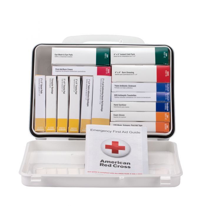 First Aid Only 16-Unit 25 Person ANSI A Weatherproof Plastic First Aid Kit with Custom Logo