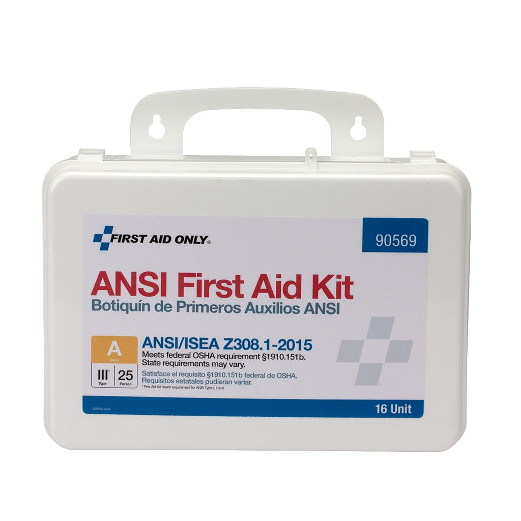 First Aid Only 16 Unit 25 Person ANSI A First Aid Kit