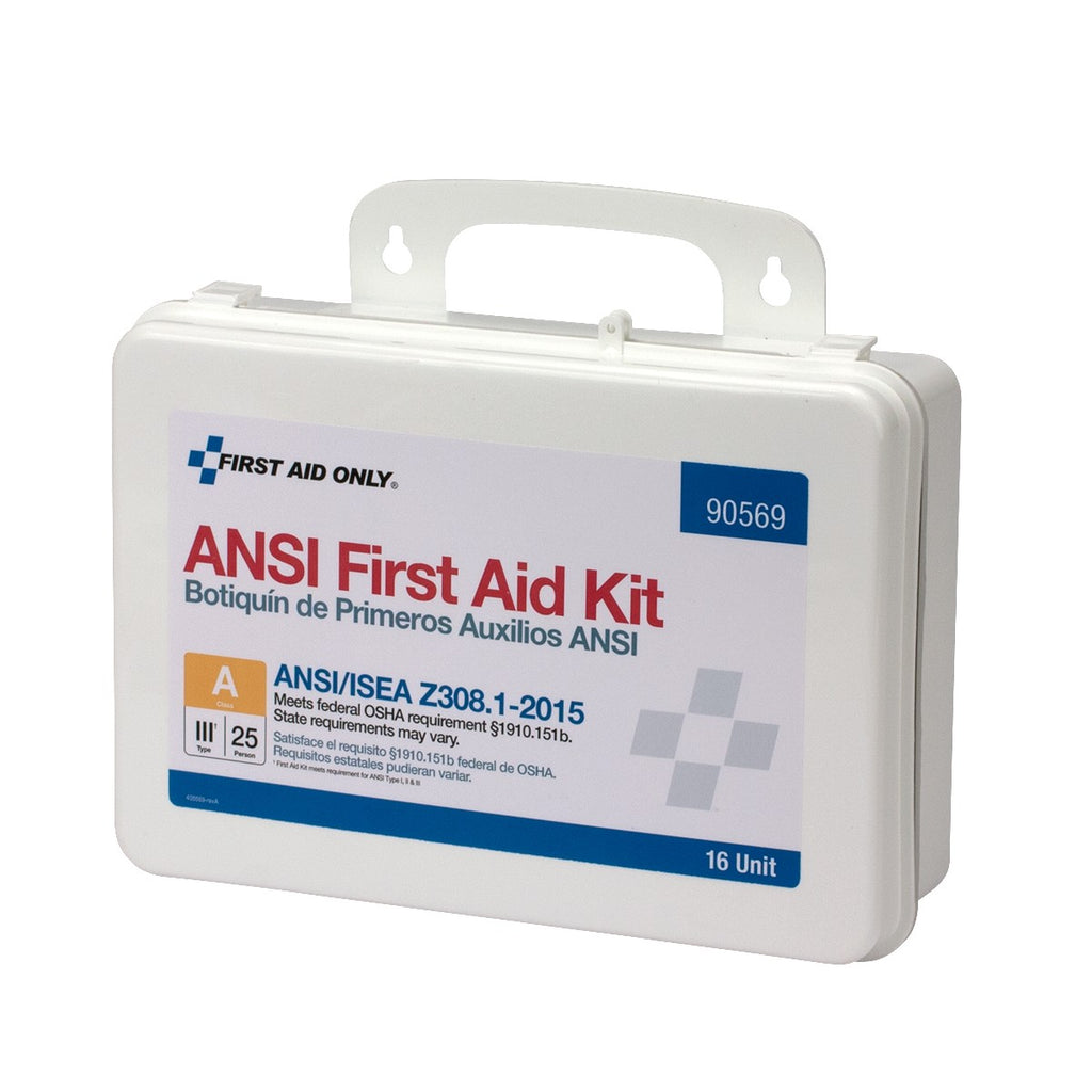 First Aid Only 16 Unit 25 Person ANSI A First Aid Kit