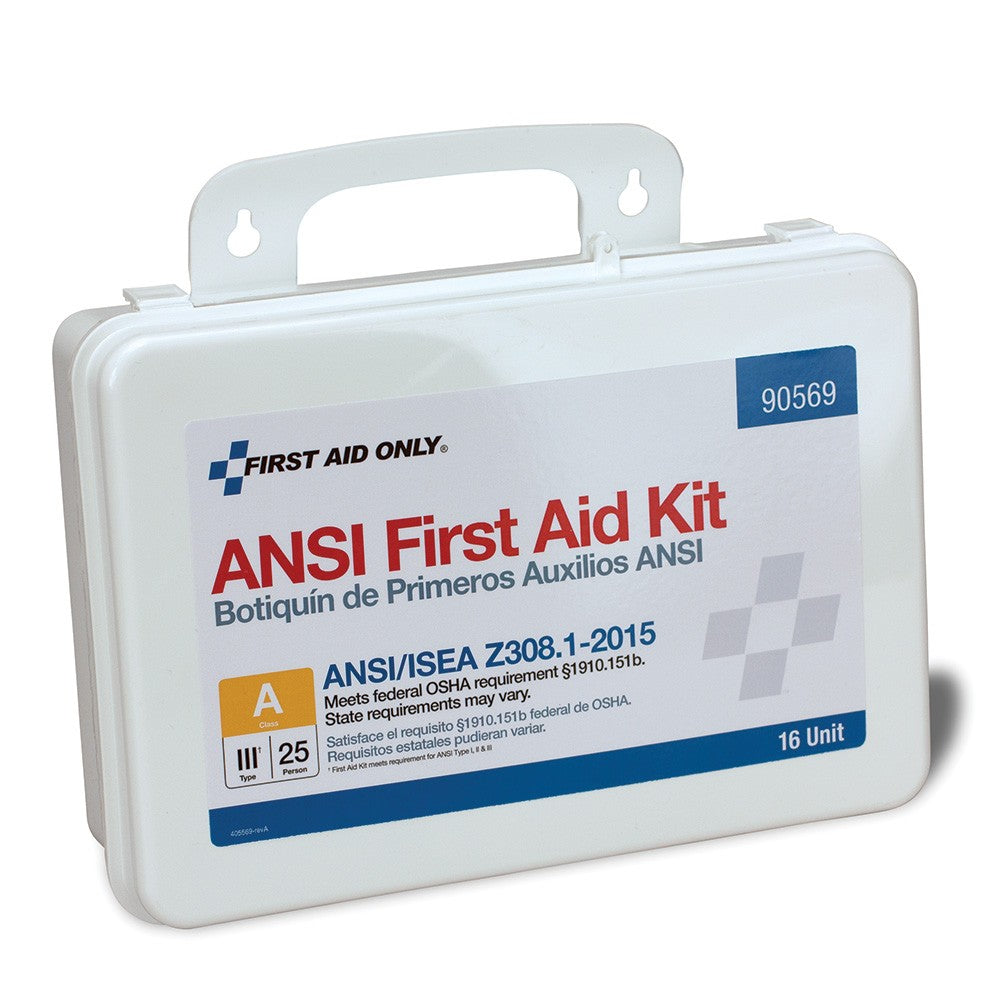 First Aid Only 16 Unit 25 Person ANSI A First Aid Kit