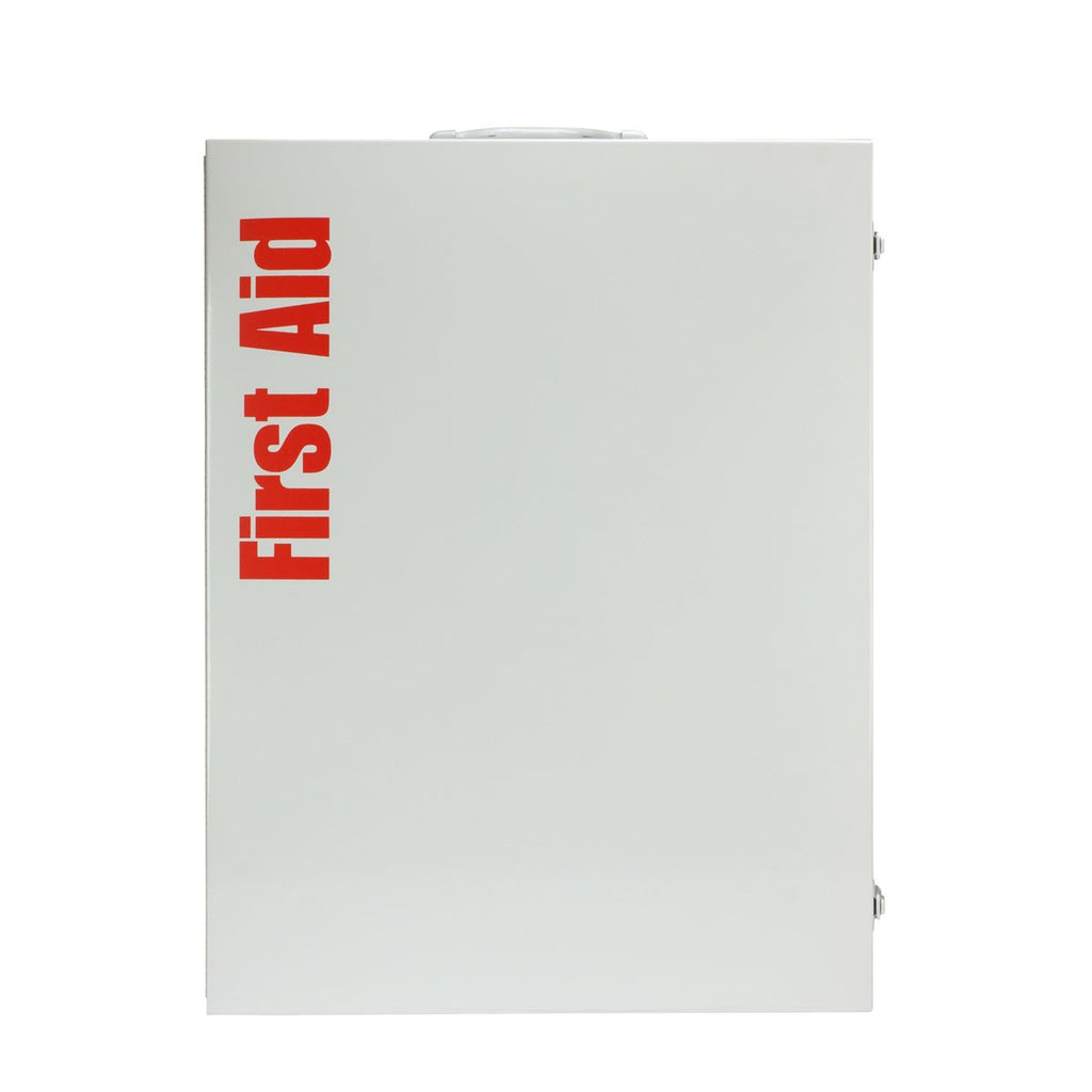First Aid Only 200-Person 5-Shelf Metal Cabinet | ANSI B+ Industrial Compliance with Medications
