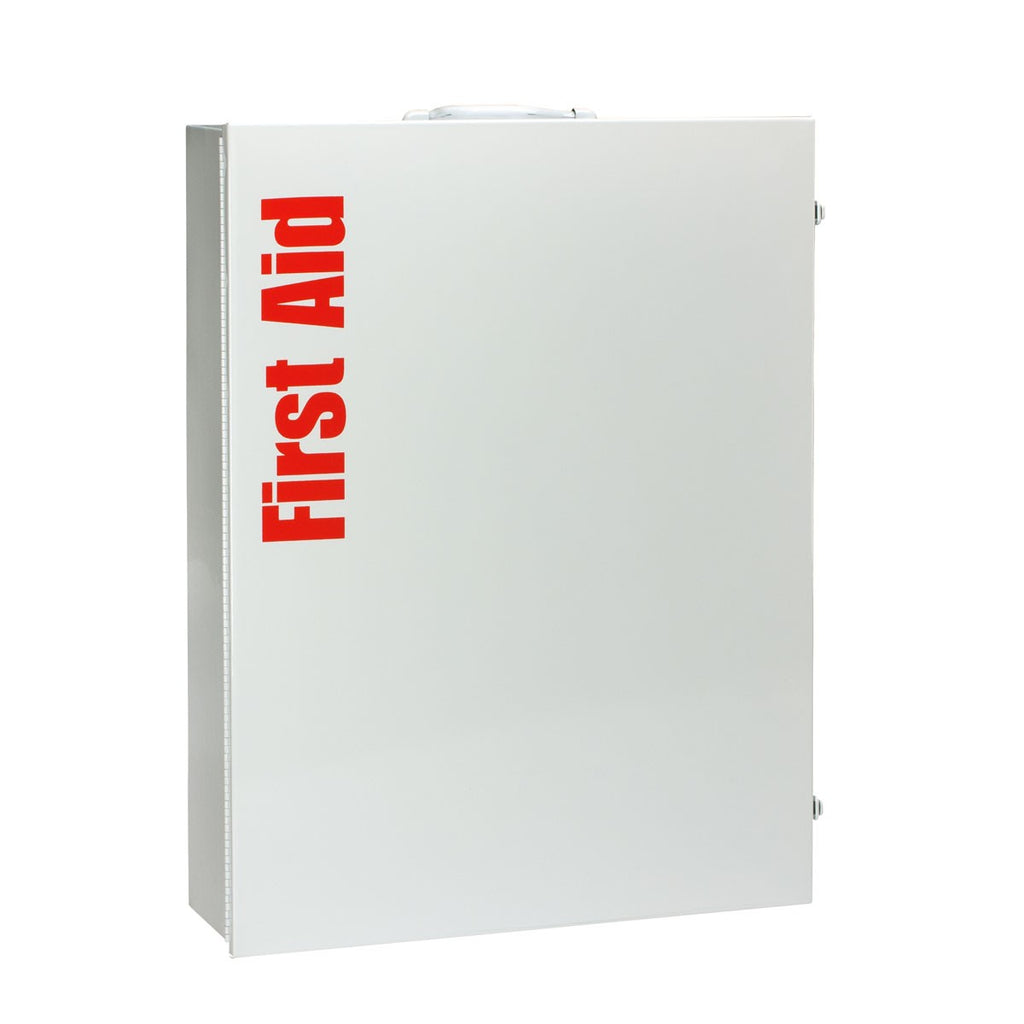First Aid Only 200-Person 5-Shelf Metal Cabinet | ANSI B+ Industrial Compliance with Medications