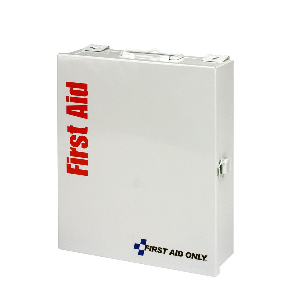 First Aid Only SmartCompliance 25-Person Medium Metal Cabinet with Custom Logo