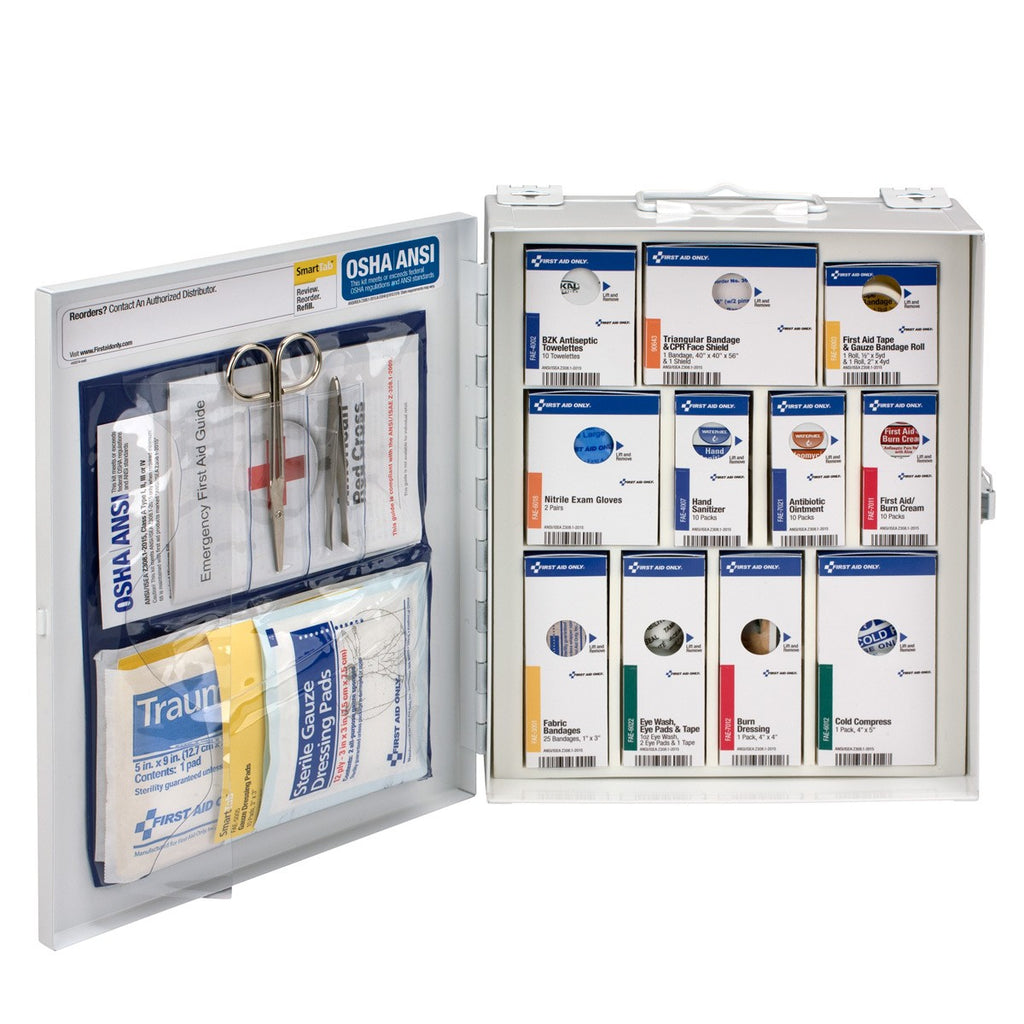 First Aid Only SmartCompliance 25-Person Medium Metal Cabinet (No Meds)