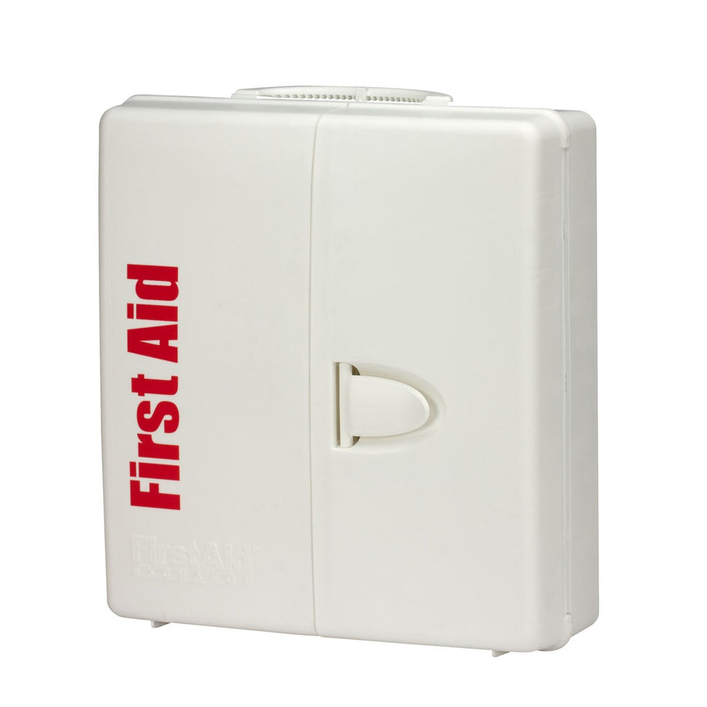 First Aid Only 50-Person Large Plastic SmartCompliance First Aid Cabinet with Custom Logo | Medication-Free