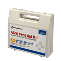 First Aid Only 25 Person Bulk Plastic First Aid Kit, ANSI A+, Type I and II(Pack of 12)