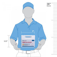 First Aid Only 25 Person Bulk Plastic First Aid Kit, ANSI A+, Type I and II(Pack of 12)
