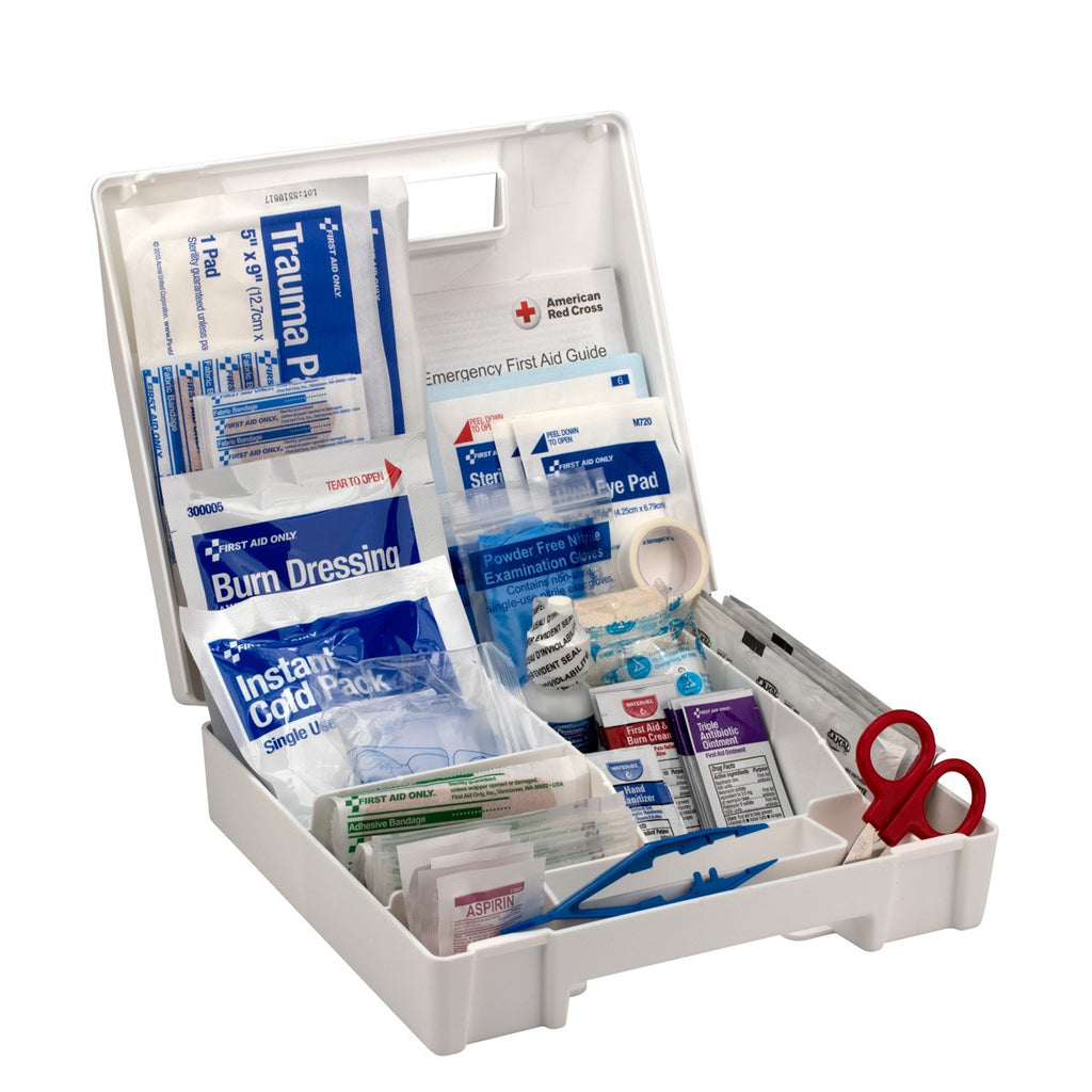 First Aid Only 25 Person Bulk Plastic First Aid Kit, ANSI A+, Type I and II