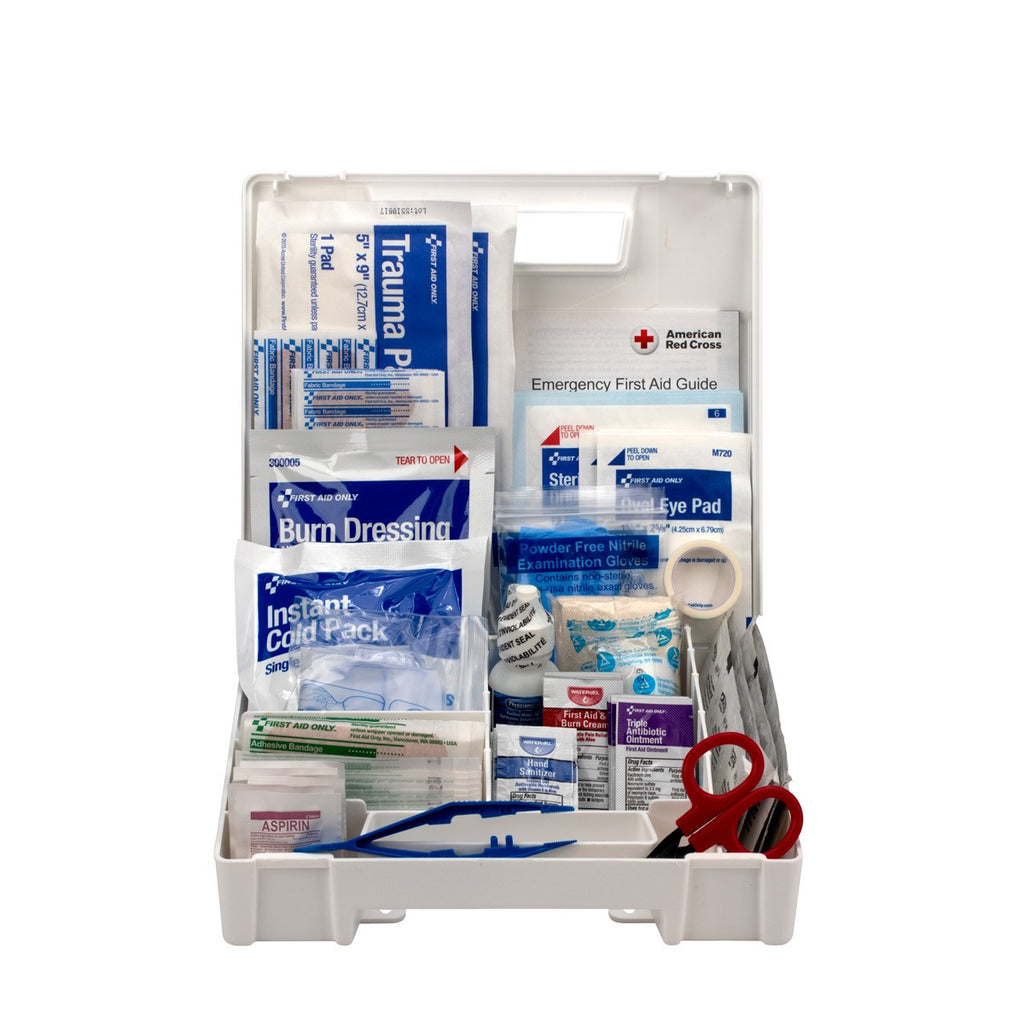 First Aid Only 25 Person Bulk Plastic First Aid Kit, ANSI A+, Type I and II