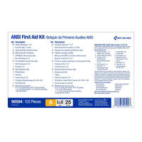 First Aid Only 25 Person Bulk First Aid Kit, ANSI A, Type I and II, Soft Fabric Nylon Pouch Case