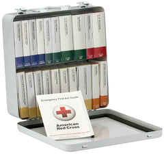 First Aid Only 50 Person 24 Unit First Aid Kit, Metal, Weatherproof, ANSI A+, Type III