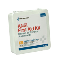 First Aid Only 50 Person 24 Unit First Aid Kit, Metal, Weatherproof, ANSI A+, Type III(Pack of 6)