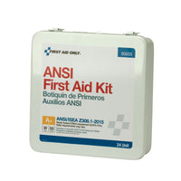 First Aid Only 50 Person 24 Unit First Aid Kit, Metal, Weatherproof, ANSI A+, Type III(Pack of 6)