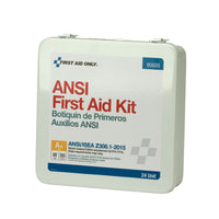 First Aid Only 50 Person 24 Unit First Aid Kit, Metal, Weatherproof, ANSI A+, Type III