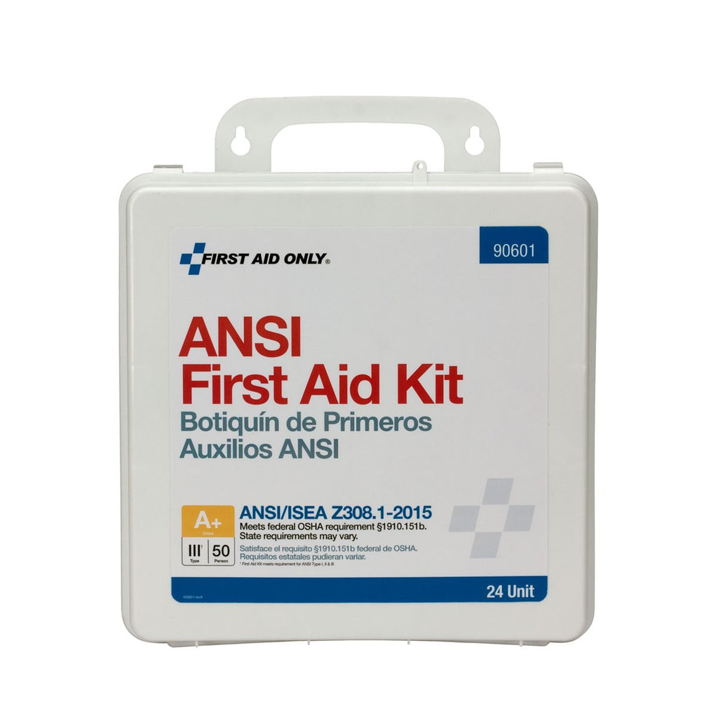 First Aid Only 50 Person Weatherproof Plastic First Aid Kit, ANSI A+ Type III