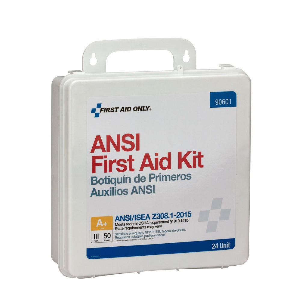 First Aid Only 50 Person Weatherproof Plastic First Aid Kit, ANSI A+ Type III