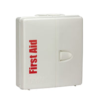 First Aid Only 50 Person Large Plastic Smart Compliance First Aid Cabinet with Medications and Custom Logo (Case of 10)