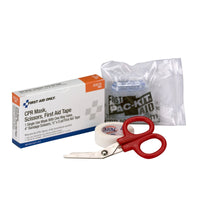 First Aid Only CPR Mask, Scissors, Tape Roll, 1 Each Box