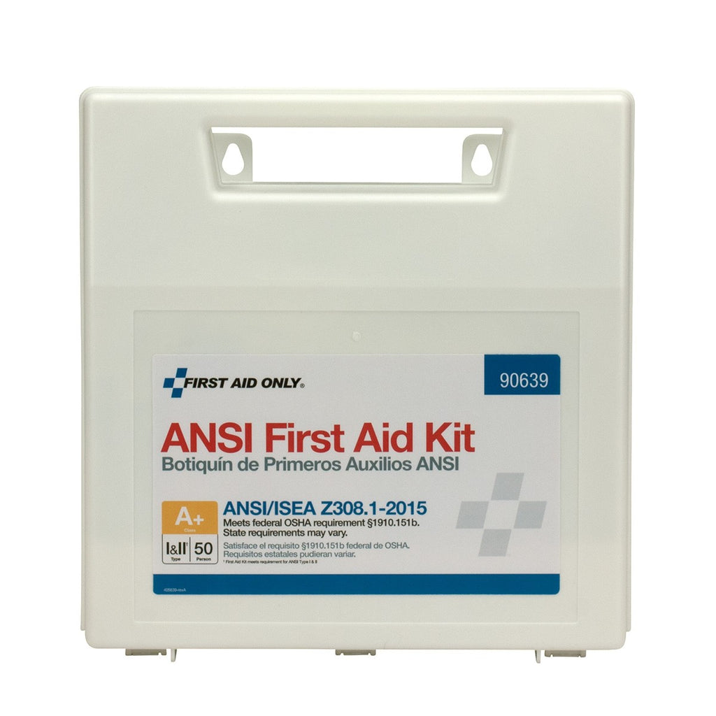 First Aid Only 50 Person ANSI A+ Bulk First Aid Kit, Plastic Case