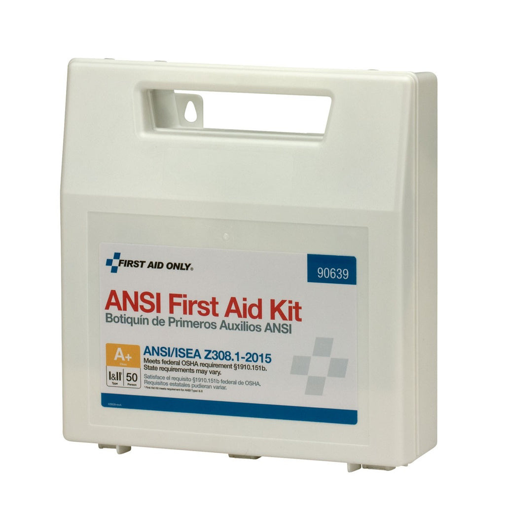 First Aid Only 50 Person ANSI A+ Bulk First Aid Kit, Plastic Case