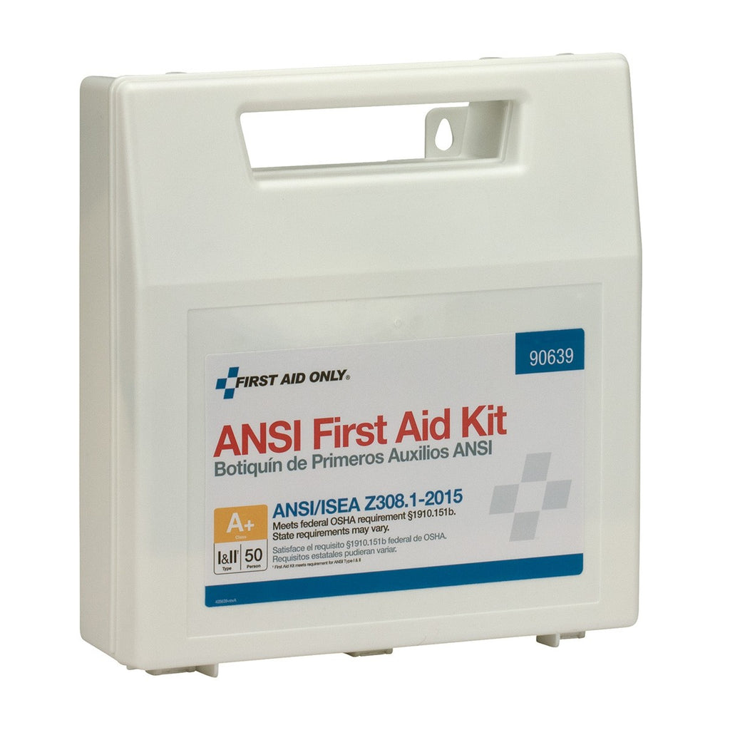 First Aid Only 50 Person ANSI A+ Bulk First Aid Kit, Plastic Case