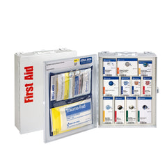 First Aid Only 25 Person Medium Metal Smart Compliance First Aid Food Service Cabinet without Medications