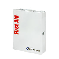 First Aid Only 25 Person Medium Metal Smart Compliance First Aid Food Service Cabinet without Medications
