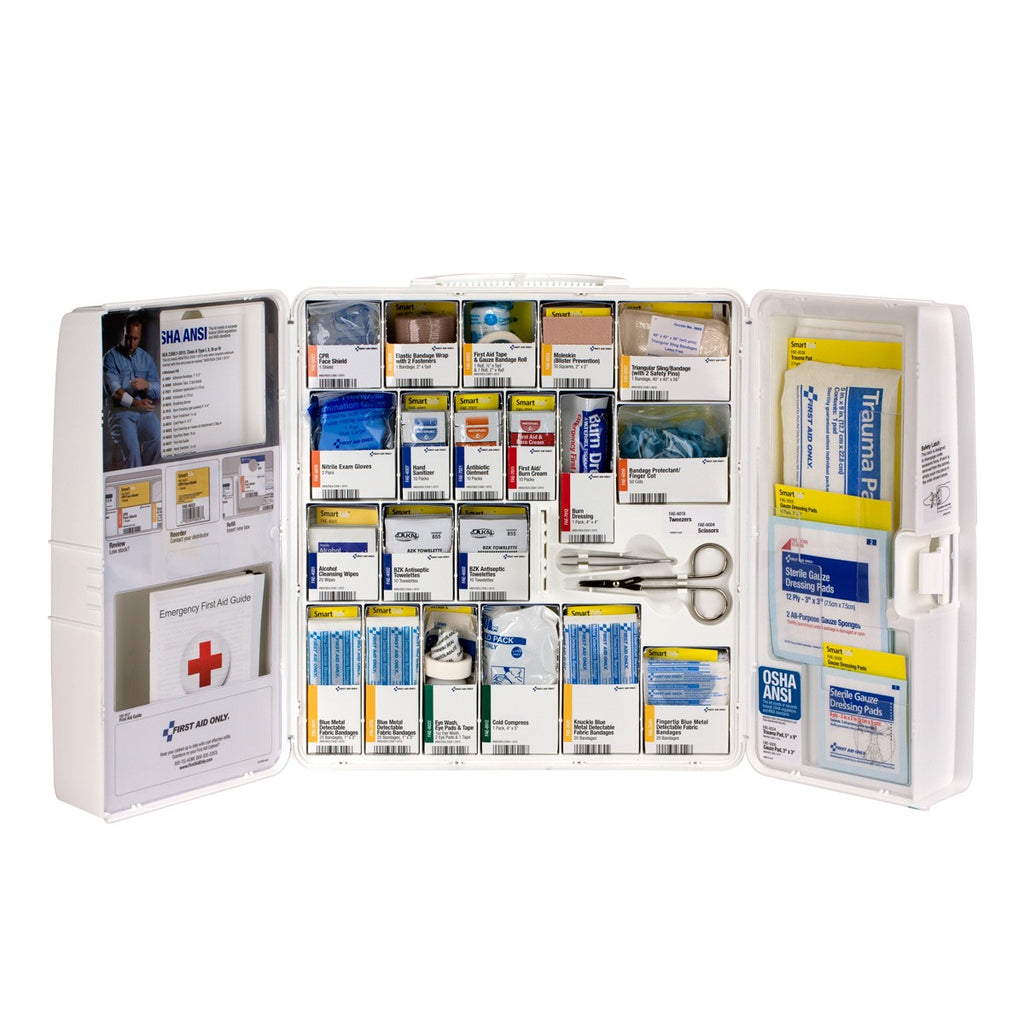 First Aid Only SmartCompliance 50-Person Food Service First Aid Large Cabinet (Plastic, No Meds)