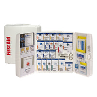 First Aid Only 50 Person Large Plastic Smart Compliance First Aid Food Service Cabinet without Medications